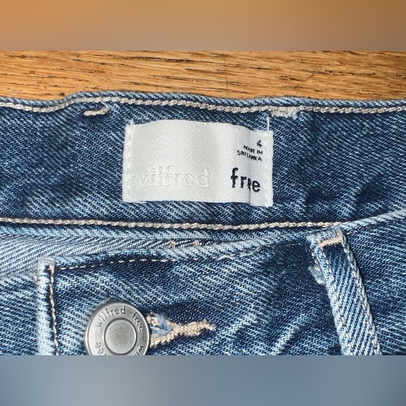 Wilfred Free Blue Straight Jeans Classic Denim Size 4 - Picture 5 of 8
